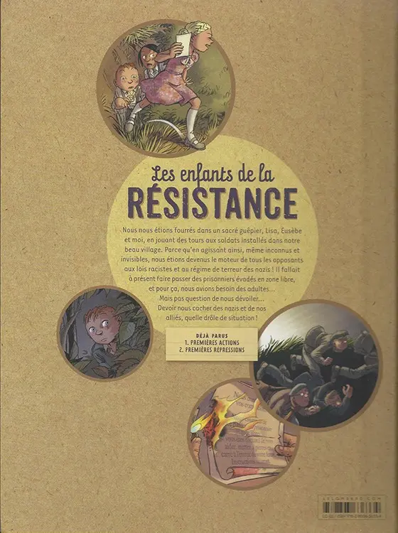 Verso de l'album Les Enfants de la Résistance Tome 2 Premières répressions