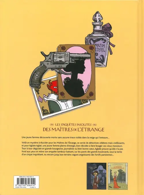 Verso de l'album Les Enquêtes insolites des Maîtres de l'Étrange Tome 1 L'Ange tombé du ciel
