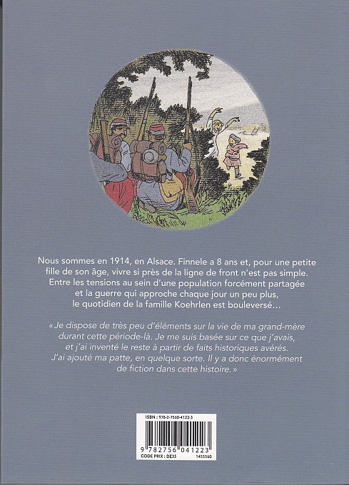 Verso de l'album Finnele Tome 1 Le Front d'Alsace