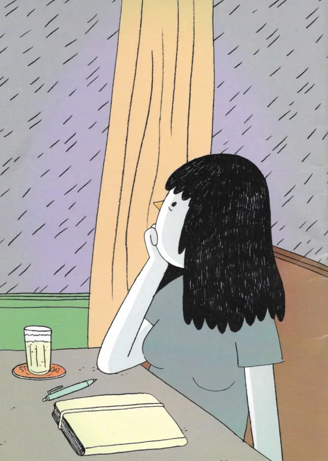Verso de l'album 28 jours de pluie