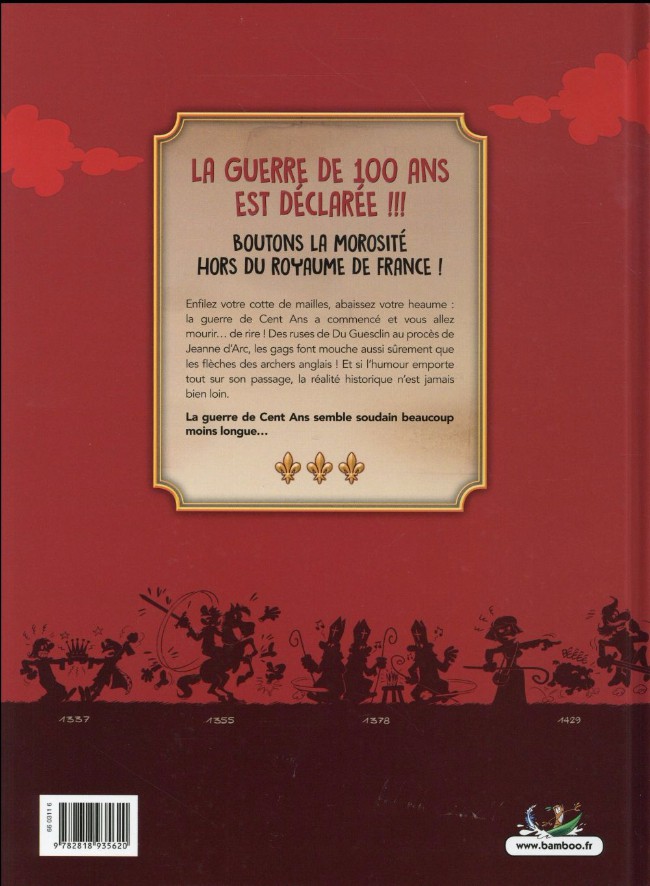 Verso de l'album La Guerre de 100 ans - 1337-1453