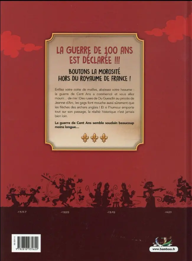 Verso de l'album La Guerre de 100 ans - 1337-1453