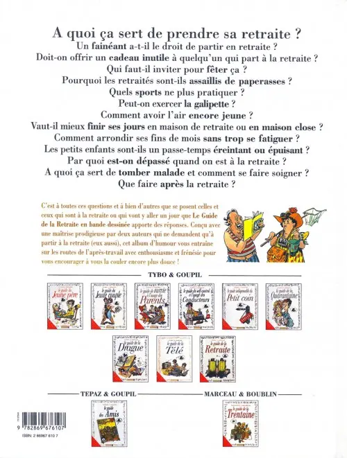 Verso de l'album Le Guide Tome 9 Le guide de la retraite