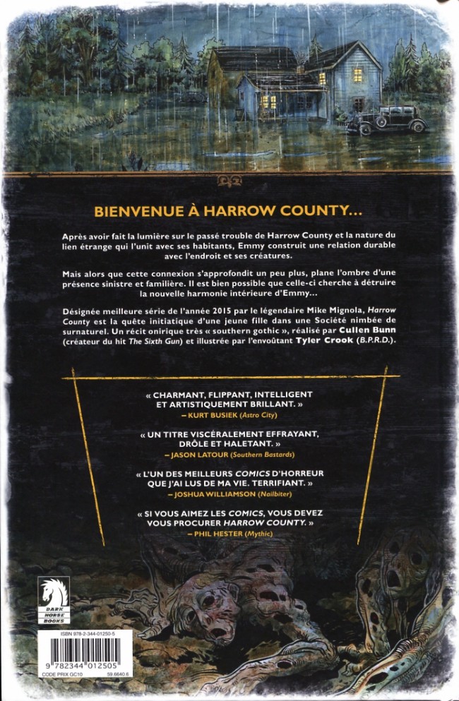 Verso de l'album Harrow County Tome 2 Bis repetita