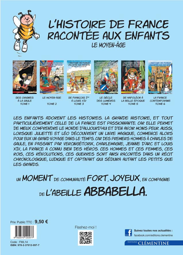 Verso de l'album L'Histoire de France racontée aux enfants Tome 2 Le Moyen-âge