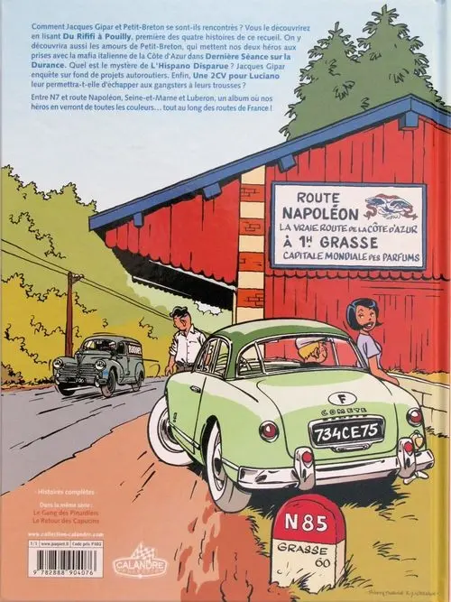 Verso de l'album Une aventure de Jacques Gipar Tome 3 Une 2CV pour Luciano