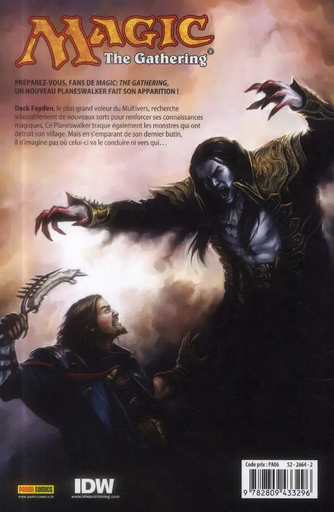 Verso de l'album Magic : The gathering Tome 1 La sorcière d'Innistrad