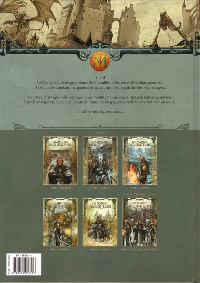 Verso de l'album Les Maîtres inquisiteurs Tome 5 Aronn