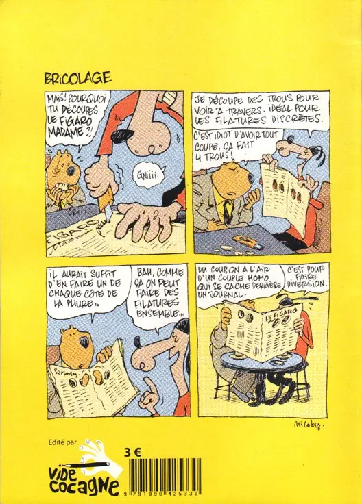 Verso de l'album Marc et Pép' comix