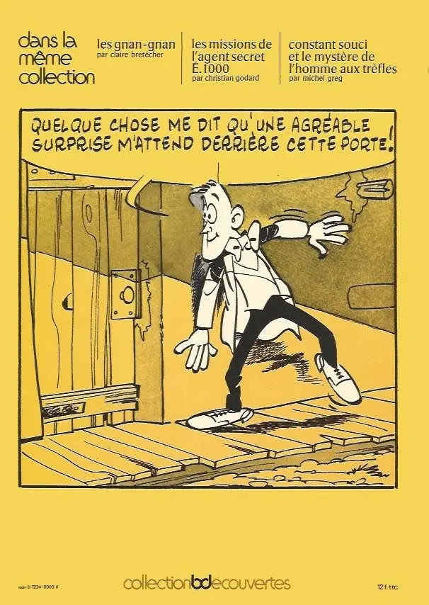Verso de l'album Les Missions de l'agent secret É-1000