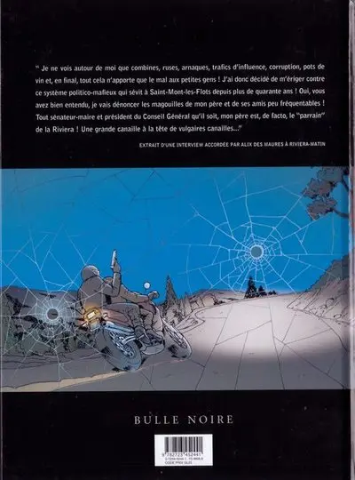 Verso de l'album Mortelle riviera Tome 1 La candidate