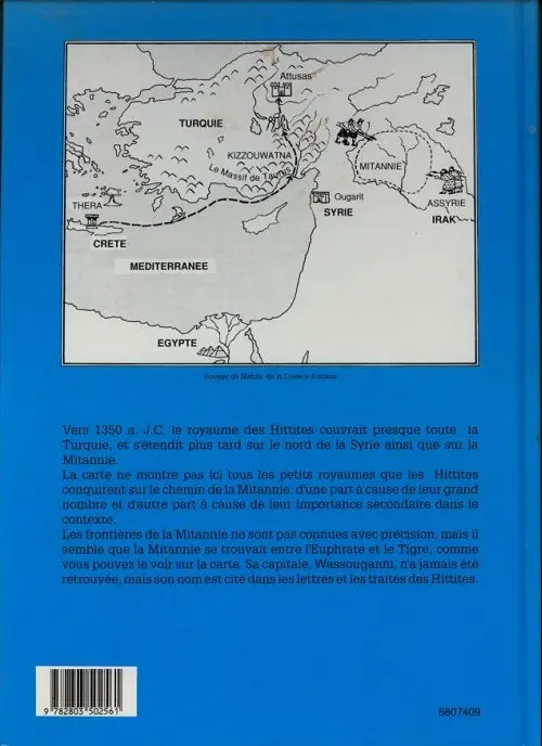 Verso de l'album Néfriti Tome 4 Au pays des Hittites