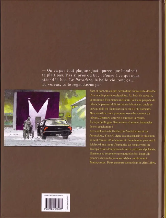 Verso de l'album Le Passeur