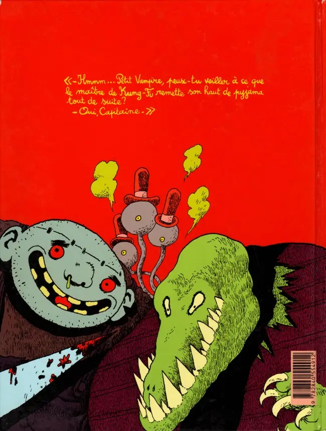 Verso de l'album Petit vampire Tome 2 Petit vampire fait du kung-fu !