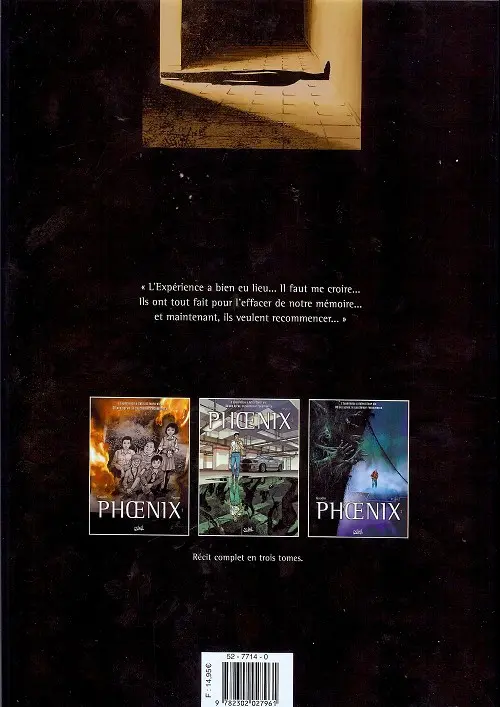 Verso de l'album Phœnix Tome 3 Naufragés
