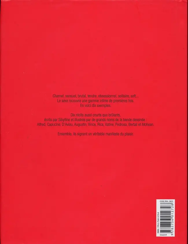Verso de l'album Premières fois
