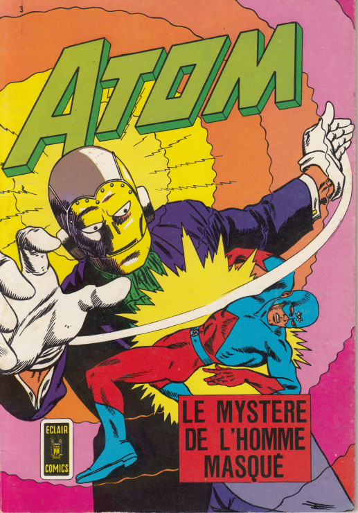 Couverture de l'album Atom Eclair comics Tome 3 Le mystère de l'homme masqué
