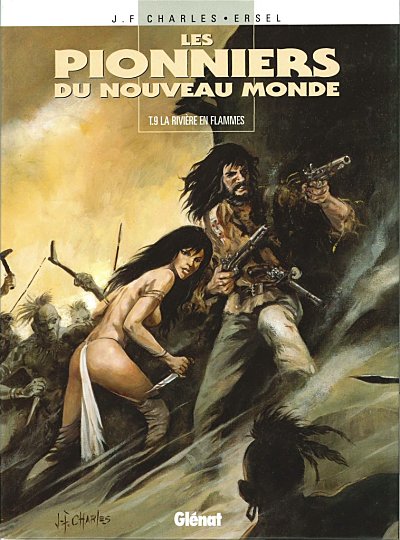 Couverture de l'album Les Pionniers du Nouveau Monde Tome 9 La rivière en flammes