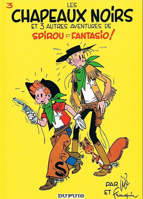 Couverture de l'album Spirou et Fantasio Tome 3 Les chapeaux noirs