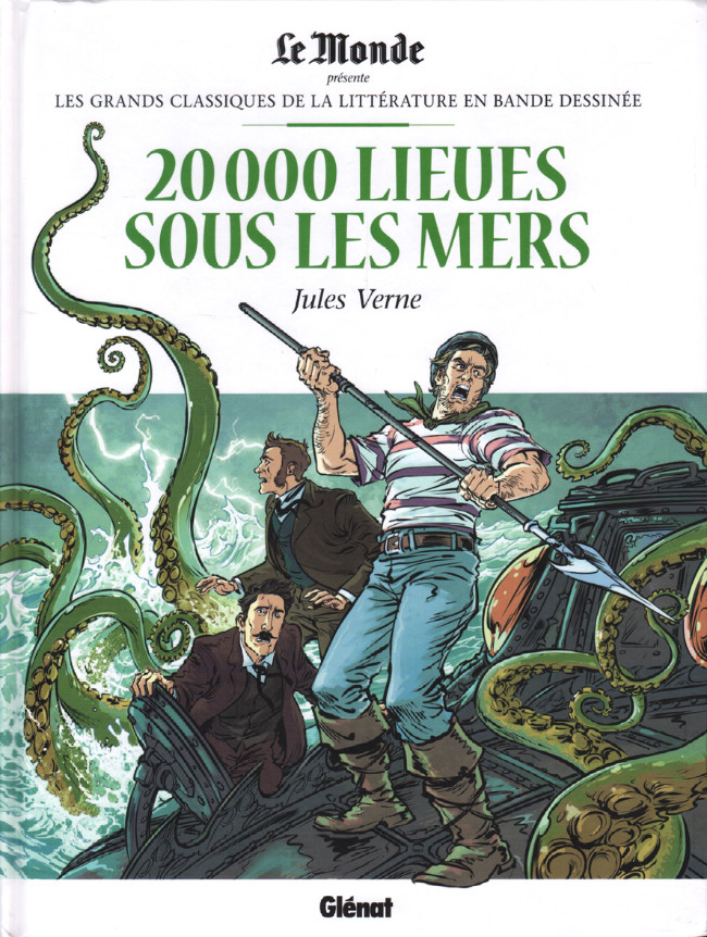 Couverture de l'album Les Grands Classiques de la littérature en bande dessinée Tome 34 20 000 Lieues sous les Mers