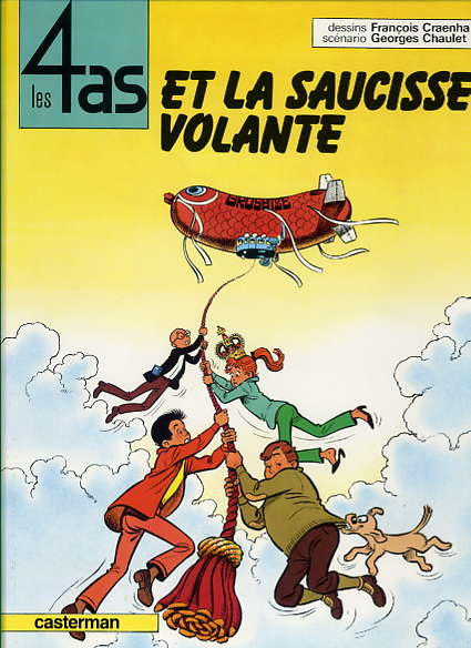 Couverture de l'album Les 4 as Tome 14 Les 4 as et la saucisse volante