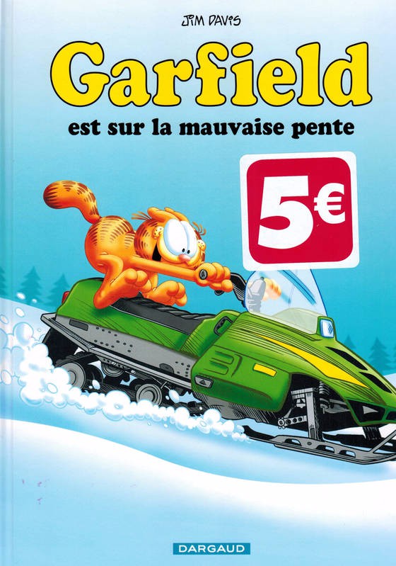 Couverture de l'album Garfield Tome 25 Garfield est sur la mauvaise pente