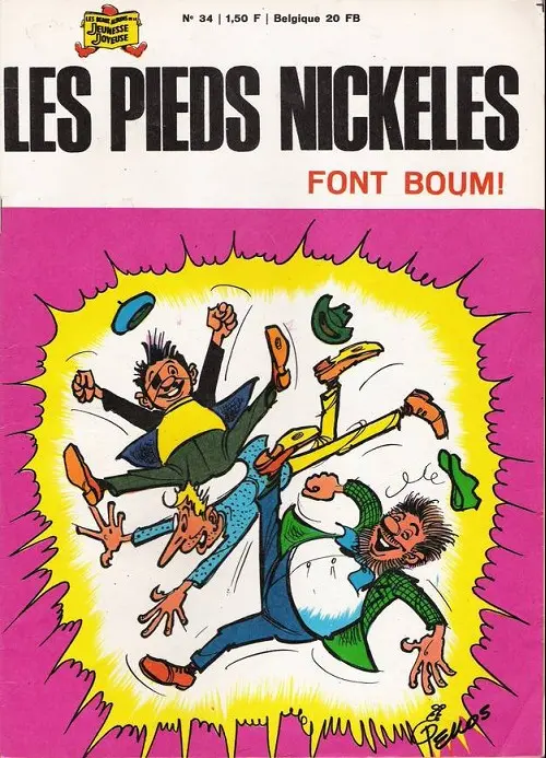 Couverture de l'album Les Pieds Nickelés Tome 34 Les Pieds Nickelés font boum !