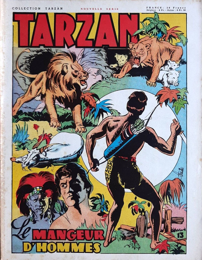 Couverture de l'album Tarzan (collection Tarzan) 13 Le mangeur d'hommes