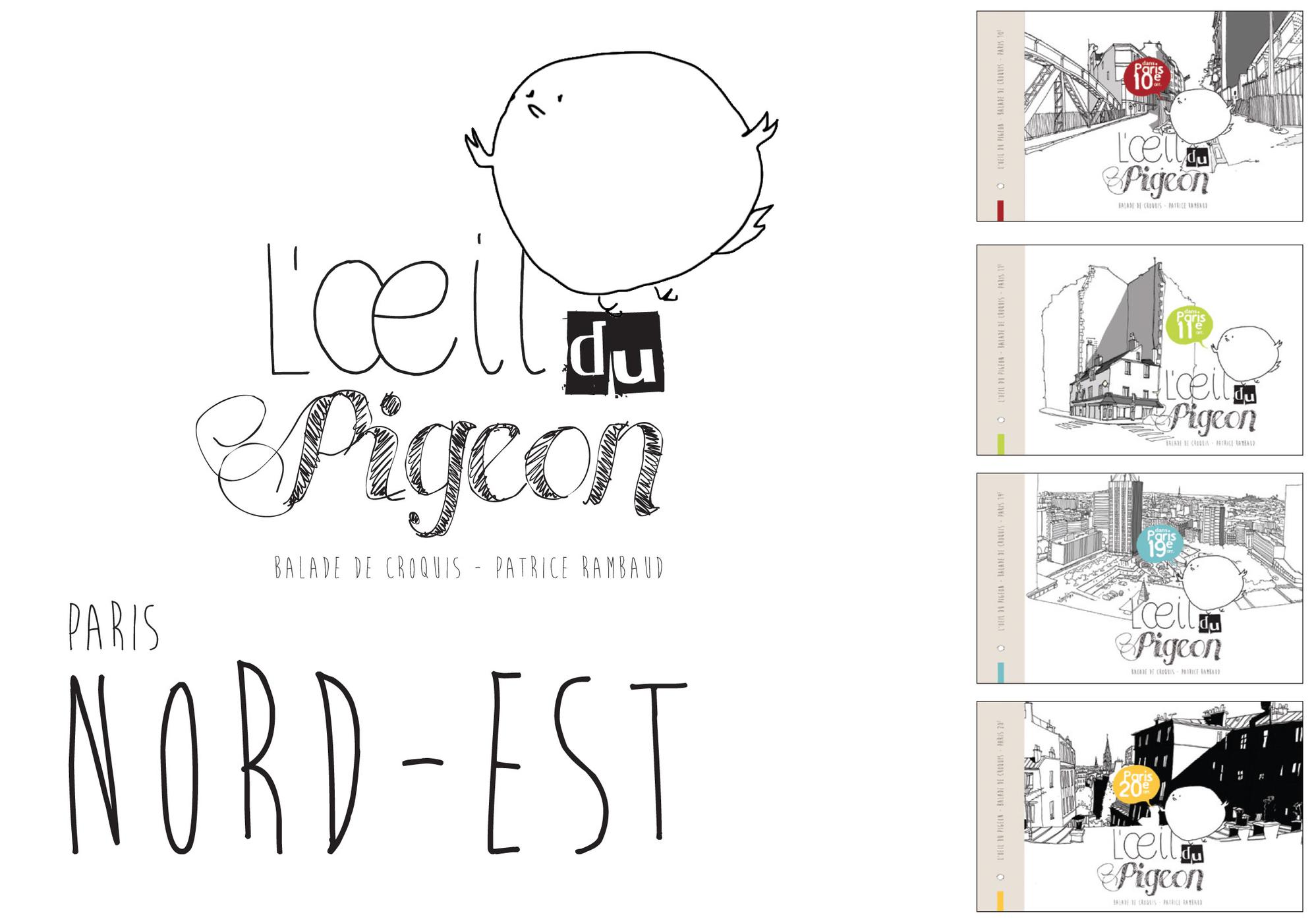 Couverture de l'album L'Œil du pigeon - Balade de croquis Paris Nord-Est