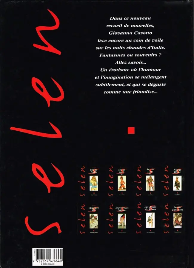 Verso de l'album Selen présente... Tome 8 Les désirs de Vénus