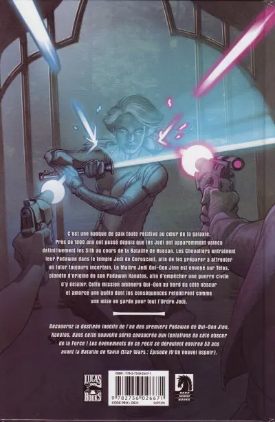 Verso de l'album Star Wars - L'Ordre Jedi Tome 1 Le Destin de Xanatos