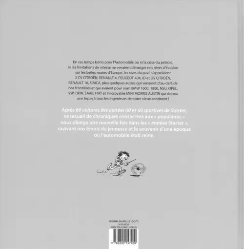 Verso de l'album Starter 60 populaires de Starter