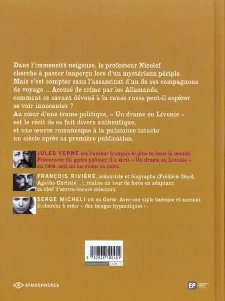 Verso de l'album Un drame en Livonie