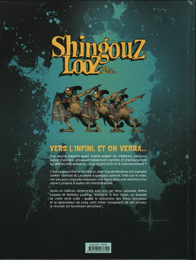 Verso de l'album Valérian par... Tome 2 Shingouzlooz Inc.