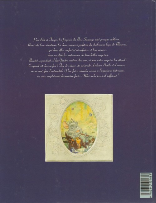 Verso de l'album Le Vent dans les Saules Tome 2 Auto, Crapaud, Blaireau