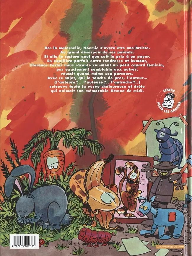 Verso de l'album La vie d'artiste