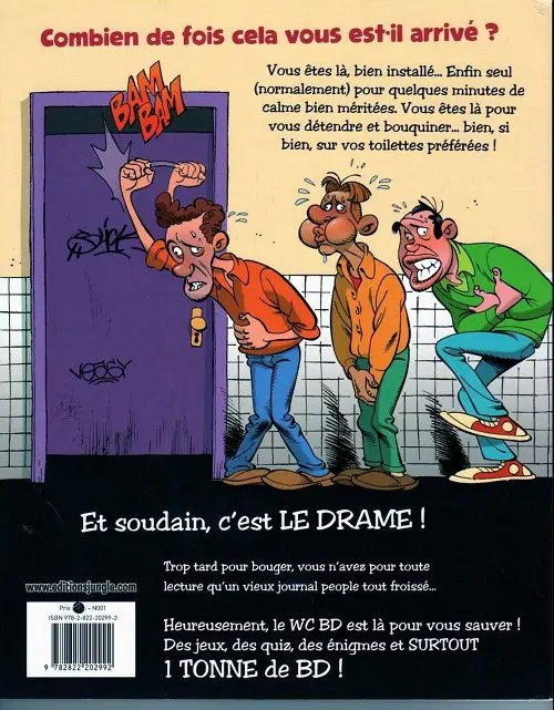 Verso de l'album WC BD