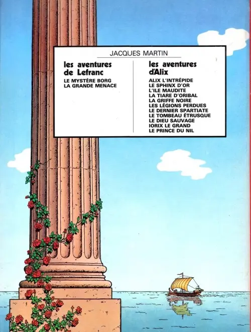 Verso de l'album Alix Tome 1 Alix l'Intrépide