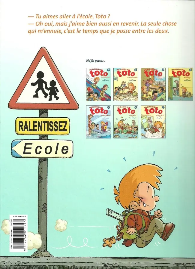 Verso de l'album Les Blagues de Toto Tome 6 L'as des pitres