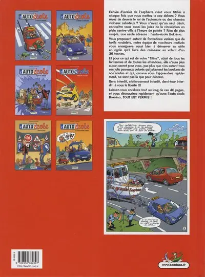 Verso de l'album L'Auto école Tome 6 Leçon de bonne conduite