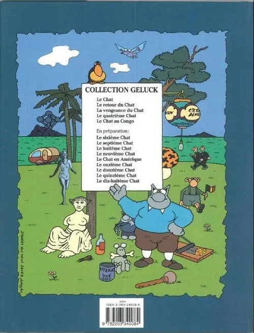 Verso de l'album Le Chat Tome 5 Le Chat au Congo