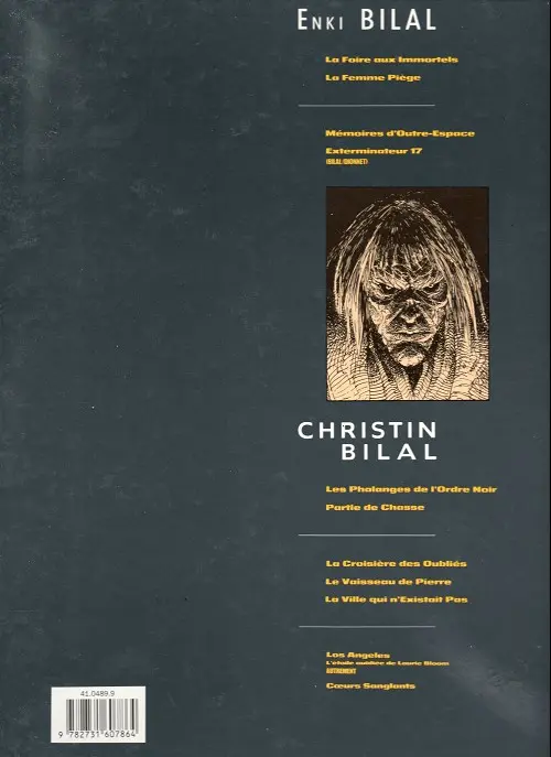 Verso de l'album La Croisière des oubliés