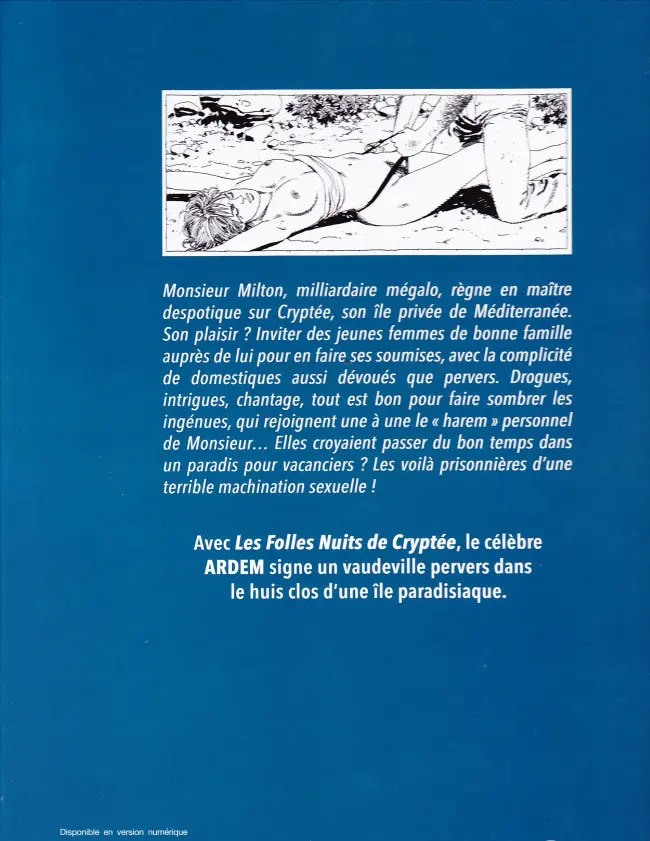 Verso de l'album Les Folles nuits de Cryptée Folles nuits de Cryptée (Les)