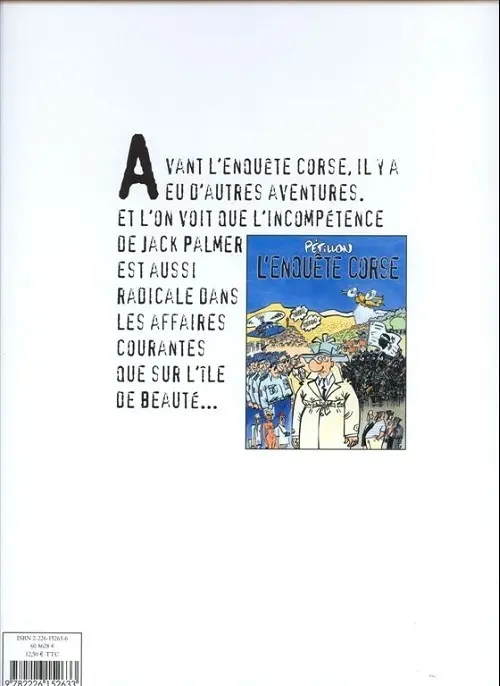 Verso de l'album Jack Palmer Tome 10 Un privé dans la nuit