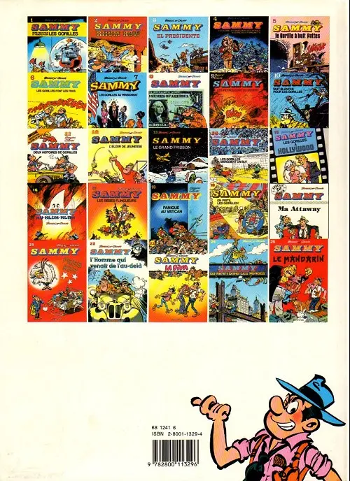 Verso de l'album Sammy Tome 1 Bons vieux pour les gorilles et robots pour les gorilles