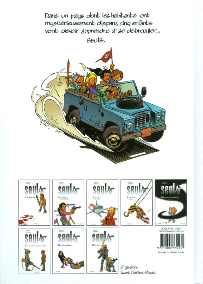 Verso de l'album Seuls Tome 2 Le maître des couteaux