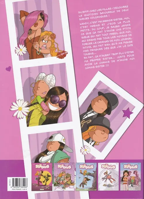 Verso de l'album Les Sisters Tome 2 À la mode de chez nous