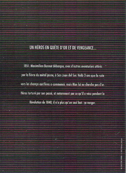 Verso de l'album Sonora Tome 1 La vengeance
