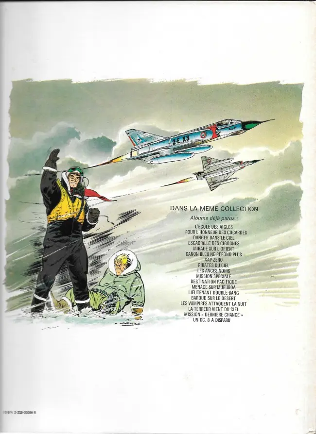 Verso de l'album Tanguy et Laverdure Tome 1 L'école des Aigles