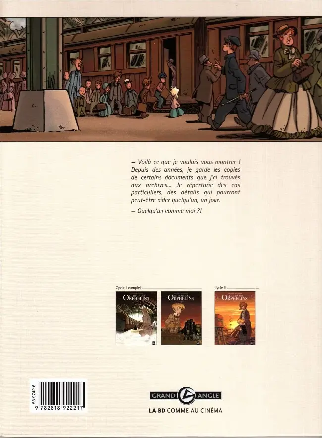 Verso de l'album Le Train des Orphelins Tome 2 Harvey